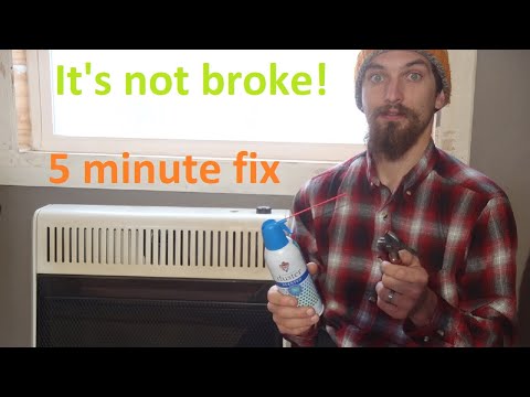 Ventless Gas Heater Keeps Going Out, Gas Heater Won't Stay Lit-5 Minute fix every time.