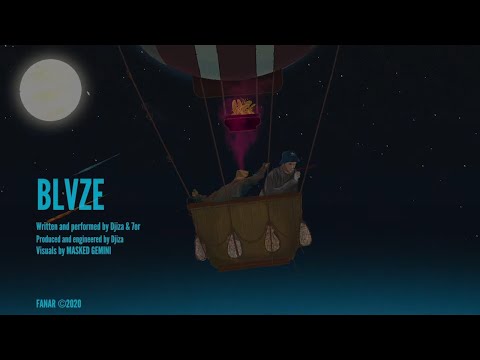 Djiza - BLVZE ft. 7or | دجيزا - بلايز  (Official Lyrics Video) Prod. by Djiza
