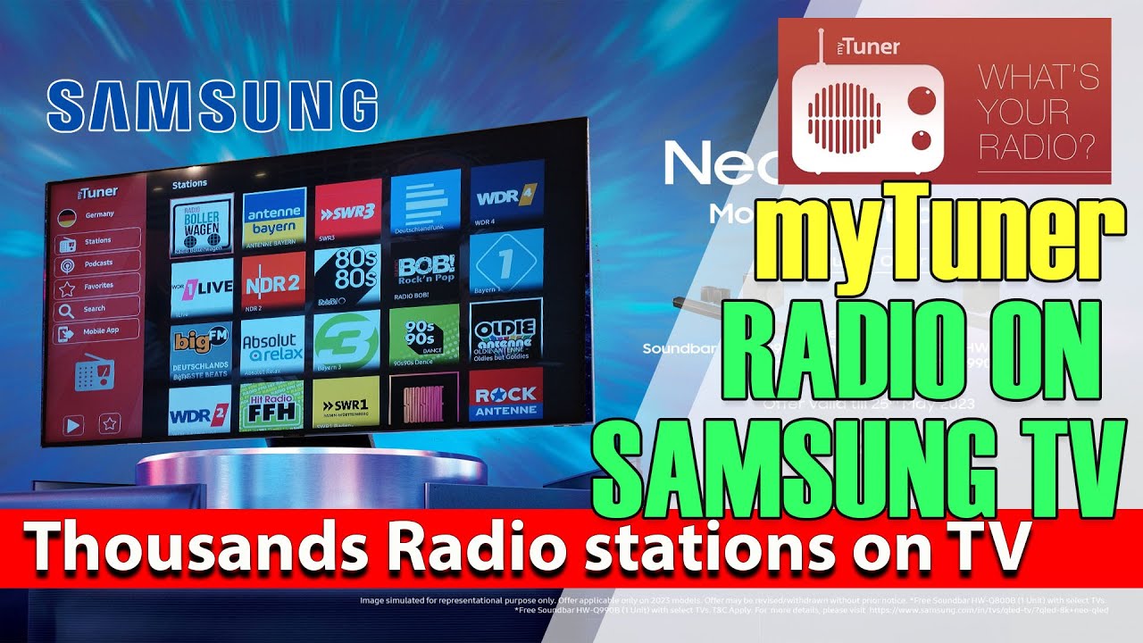 myTuner Radio on Samsung TV. Thousands Radio stations from all over the world