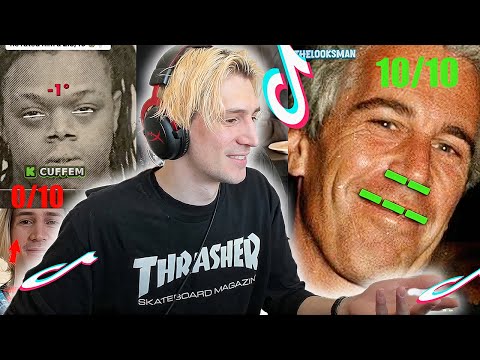 XQC Reacts to INSANE Celebrity Lookmaxxing Ratings Tiktoks 