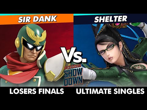Scrims Showdown 104 Losers Finals - Sir Dank (Captain Falcon) Vs. Shelter (Bayonetta) SSBU Ultimate