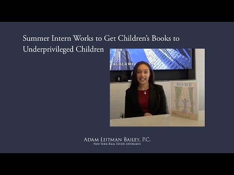 Summer Intern Works to Get Children’s Books to Underprivileged Children testimonial video thumbnail