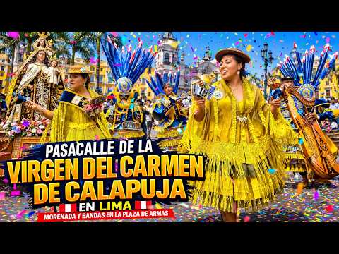 ¡Paralizaron Lima! 🔥 Espectacular Morenada de Calapuja Lampa | Virgen del Carmen 2026 🥁🇵🇪