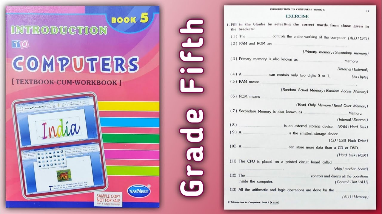 Exercise | STD 5 | 2. The CPU, 3. The Storage | Introduction to Computers | Kids School | NavNeet