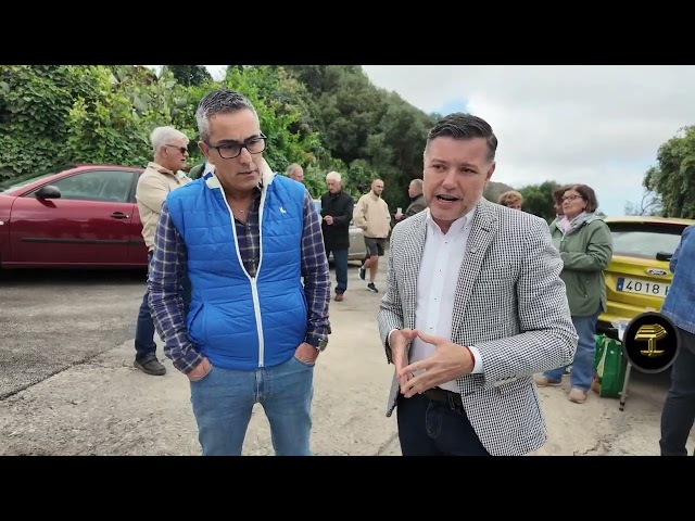 Primero Canarias celebra con los vecinos la puesta en marcha del alcantarillado en Laderas del Roque