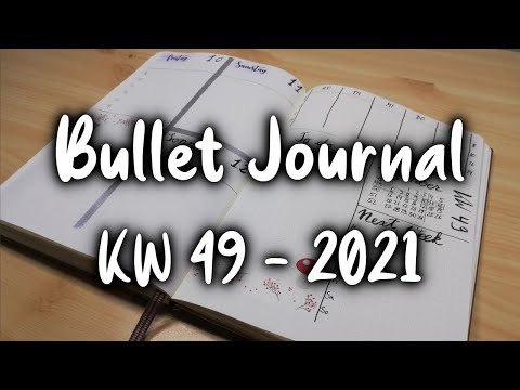 Wochendeko | KW 49 - 2021 | Bullet Journal | Plan with me [German/Deutsch]