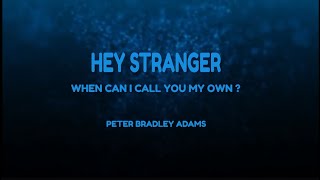 Between Us  (Hey Stranger)  💕  Peter Bradley Adams (Lyrics)