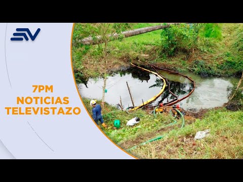 Derrame de combustible contamina un río en Sucumbíos | Televistazo | Ecuavisa