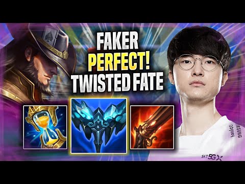 FAKER PERFECT GAME WITH TWISTED FATE! - T1 Faker Plays Twisted Fate MID vs Sylas! | Preseason 2022
