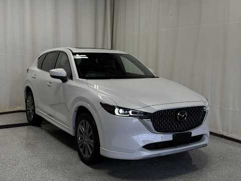 2024 Mazda CX-5 Signature AWD in White for sale at Park Mazda in Sherwood Park, AB