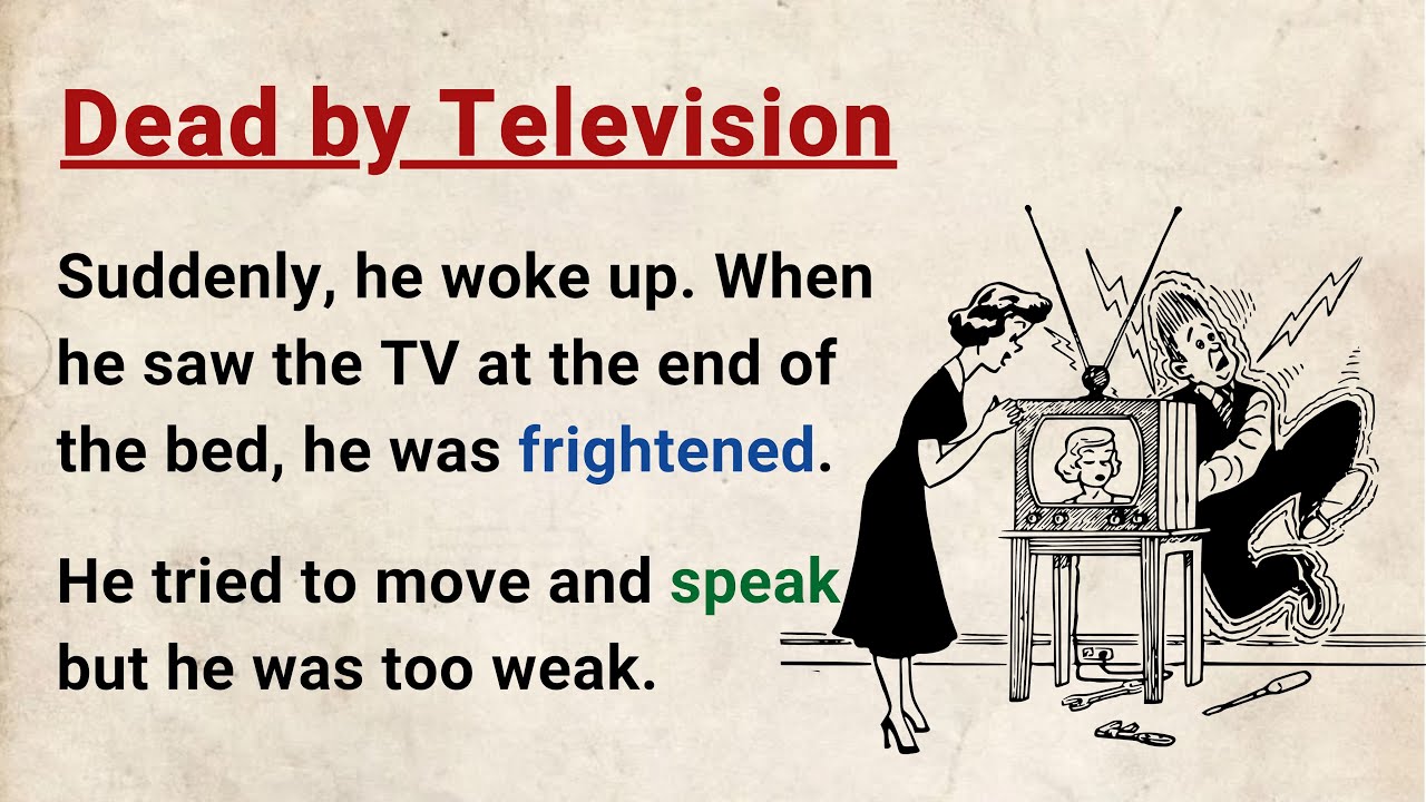 Learn English through Stories Level 3 ⭐ Dead by Television - Graded Reader | English Audio Podcast