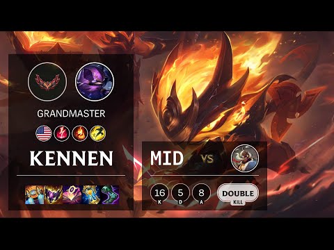 Kennen Mid vs Corki - NA Grandmaster Patch 12.5
