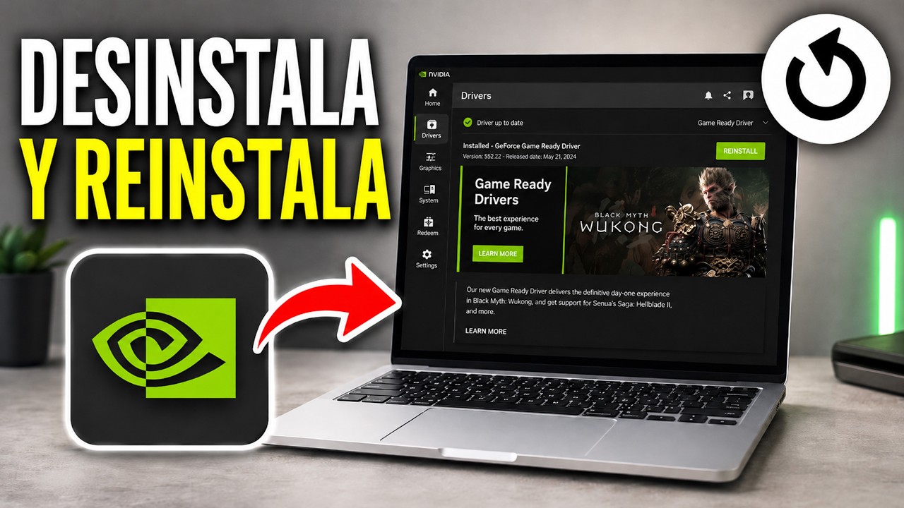 Cómo Desinstalar e Instalar Nuevamente los Drivers de NVIDIA