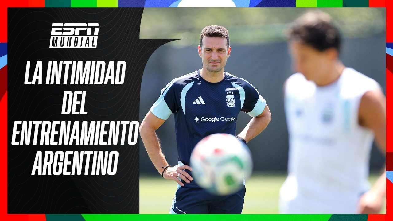 LA SELECCIÓN ARGENTINA COMPLETÓ UN NUEVO ENTRENAMIENTO TRAS LA GOLEADA EN EL DEBUT | ESPN MUNDIAL