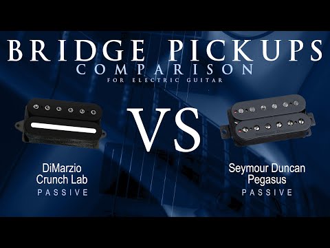 DiMarzio CRUNCH LAB vs Seymour Duncan PEGASUS - Passive Bridge Guitar Pickup Comparison Tone Demo