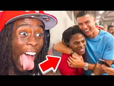 Kai Cenat Reacts To IShowSpeed Meeting Ronaldo!