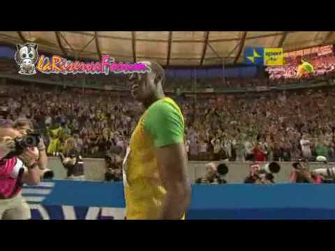 Mondiali Atletica Berlino 2009: WR 19''19 USAIN BOLT nella finale 200 metri - 20 agosto