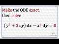 How to solve exact and non-exact ODE