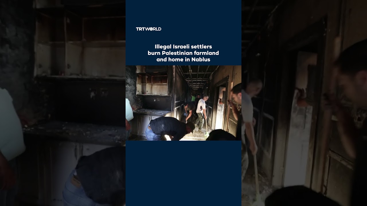 Israeli settlers attack Palestinian village near Nablus, triggering agricultural fires