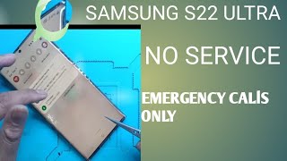 samsung s22 ultra no service emergency calls only