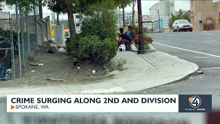 'Full-on crisis mode'; Police say crime is getting worse in one area of downtown Spokane