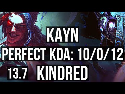 KAYN vs KINDRED (JNG) | 10/0/12, Legendary, 800K mastery | KR Master | 13.7