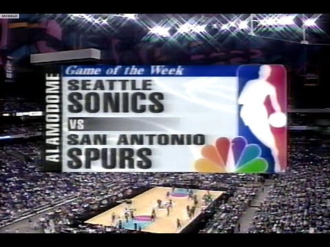 NBA On NBC - Sonics @ Spurs April 1996