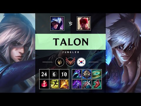 Talon Jungle vs Lee Sin - KR Grandmaster Patch 25.21