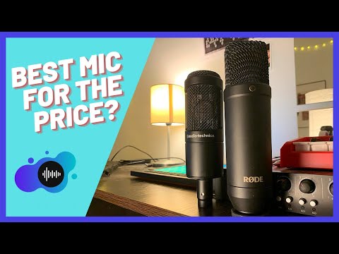 Audio Technica kondensatorinis mikrofonas AT2035, juodas video