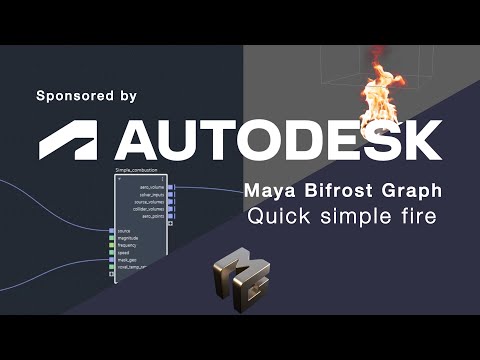 Autodesk sponsored Maya Bifrost aero fire