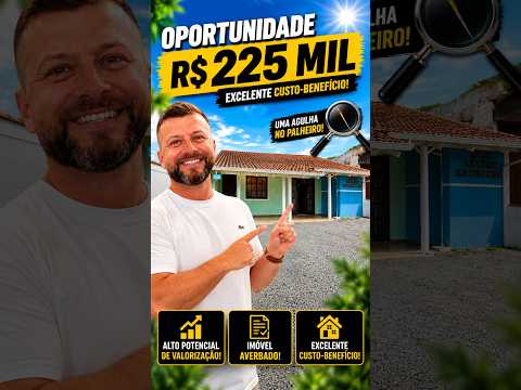 Imóvel Raro: Casa Averbada por R$ 225 Mil | Balneário Barra do Sul