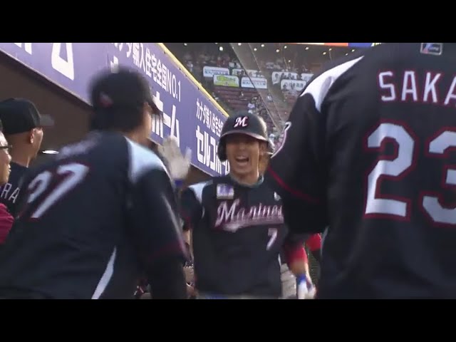 【1回表】マリーンズ・鈴木が先制の2ランでプロ初先発の酒居を援護!! 2017/8/4 E-M