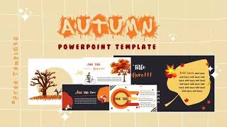 Aesthetic PPT #2 Autumn Slide #aesthetic #ppt #freetemplate