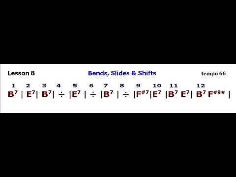 John Ganapes: Lesson 8 - Bends, Slides & Shifts - backing track