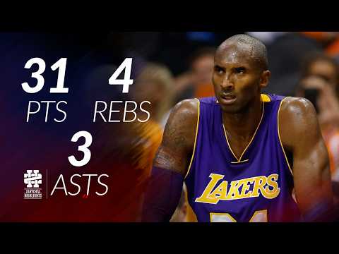Kobe Bryant 31 pts 4 rebs 3 asts vs Suns 14/15 season