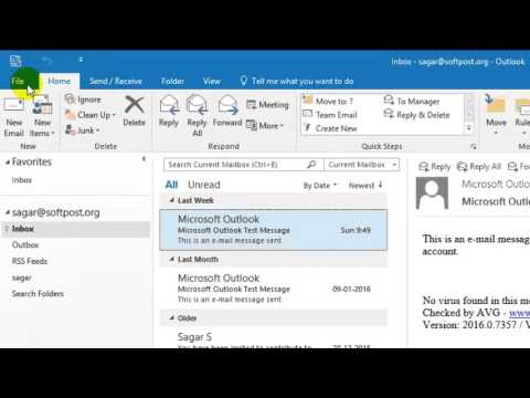 How to create pst file in Outlook