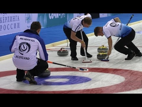 CURLING: SCO-USA World Junior Chps 2014 - Men Draw 2