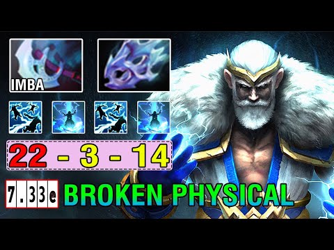 Most OP [Zeus] Midlane Physical Build Manta + Moon Shard Crazy Attack Speed Truly Broken Dota2 7.33E