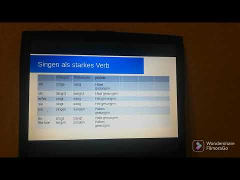 Starke verben schwache verben und Gemischte verben