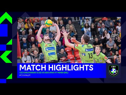 Highlights | ČEZ KARLOVARSKO vs. Decospan VT MENEN | CEV Champions League Volley 2023