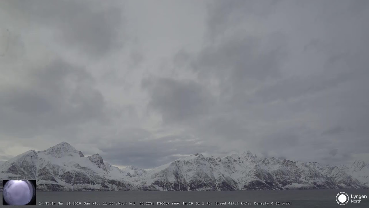 Northern Lights Lyngen webcam — Lyngen, Norway