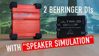 Video thumbnail for 2 Behringer D.I.s: Ultra DI600p & Ultra GI100 by DIYguitarGuy