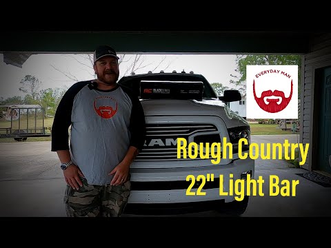 Rough Country LED Bar on A Ram 2500 With Wireless Remote