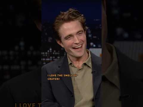 #Zendaya and Jimmy see if #RobertPattinson really smells like crayons 😭 #FallonTonight