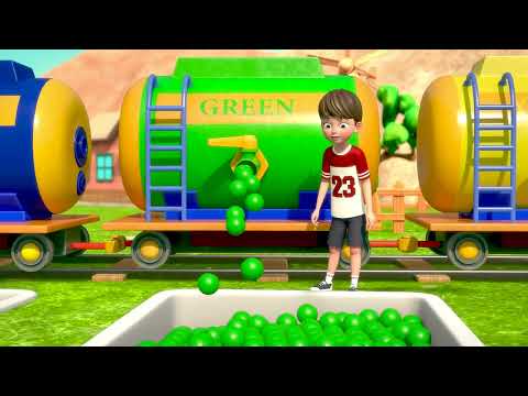Preschool Toy Train with Color Balls – Learning Shapes and Colors for Children