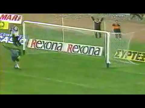 Mirosław Okoński gol ΑΕΚ - Ionikos 2-0 Alpha Ethniki 26.11.1989