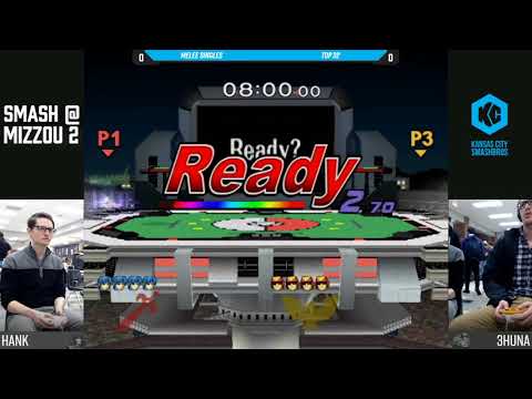 Smash @ Mizzou 2 SSBM - Hank (Marth) Vs. 3Huna (C. Falcon) - Round Robin Pools