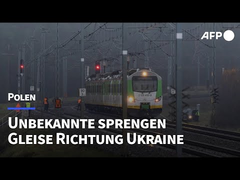 Polen: Unbekannte sprengen Bahnstrecke Richtung Ukraine | AFP