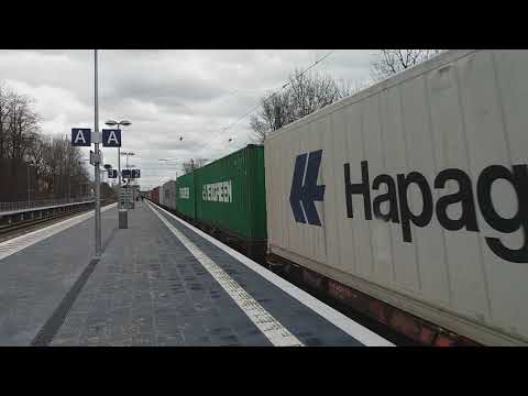 Güterzug mit Diesellok 247 Euro Cargo Rail München Riem