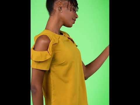 HARPA Casual Half Sleeve Solid Women Yellow Top Buy HARPA Casual